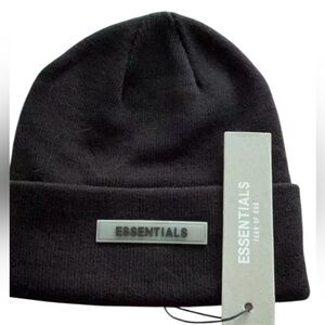 Fear of God ESSENTIALS Knit Beanie Black OS NWT